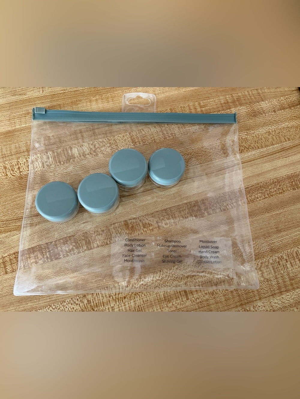 Travel-Friendly Kit — Light Blue/Gray Containers